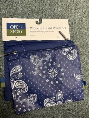Open Story Water-Resistant Pouch Set